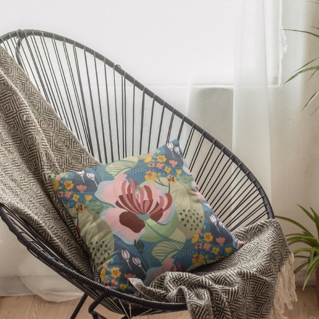 Abstrakte exotische Blume Kissen (Von Creator hochgeladen)