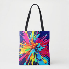 Abstrakte Explosion von Farbe und Farbe Tasche