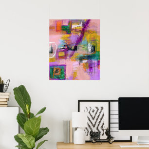 Abstrakte expressionistische Kunst Intuitive Maler Poster