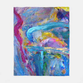 Abstrakte expressionistische Malerei 1997 Fleecedecke