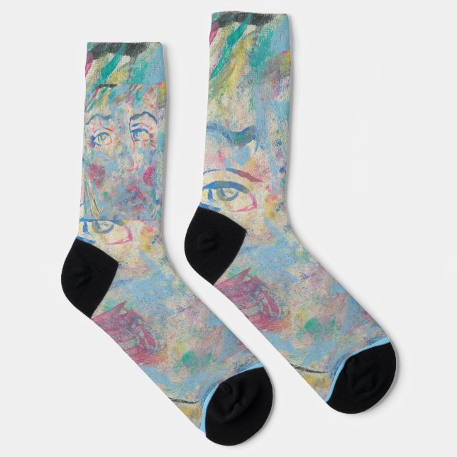 Abstrakte "Extravagante" Crew Socken (Rechts)
