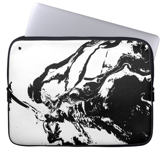 Abstrakte Faces Incidental Art Electronics Bag Laptopschutzhülle (Vorderseite)