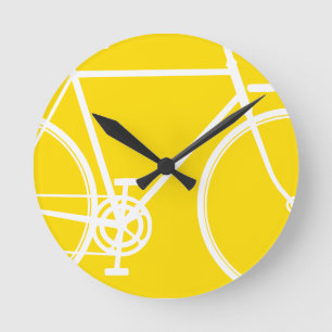 Abstrakte Fahrrad-Wand-Uhr Runde Wanduhr