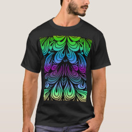 abstrakte Falten T-Shirt