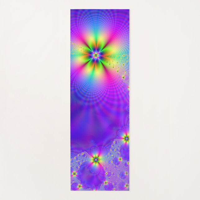 Abstrakte Fantasie mehrerer Blume Yogamatte (Vorderseite)