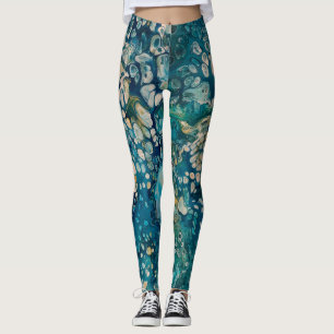 Abstrakte Fantasie unter Wasser Leggings