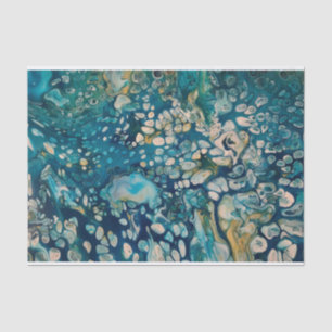Abstrakte Fantasie unter Wasser Seidenpapier