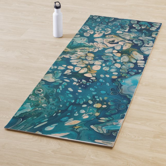 Abstrakte Fantasie unter Wasser Yogamatte (Beispiel)