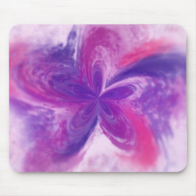 Abstrakte Fantasy-Blume Aquarell Mousepad (Vorne)