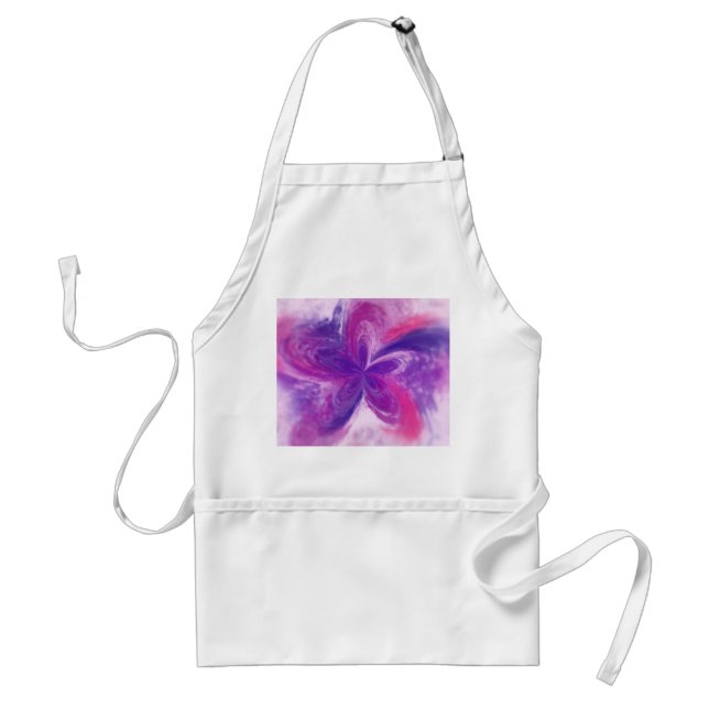 Abstrakte Fantasy-Blume Aquarell Schürze (Vorne)