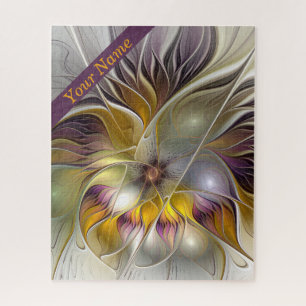 Abstrakte Fantasy Blume Moderne Kunst Name
