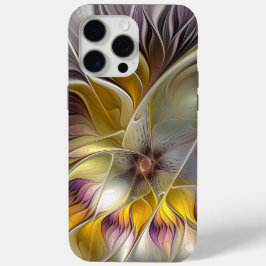 Abstrakte Fantasy-Blume Modernes Fraktal Case-Mate iPhone Hülle