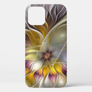 Abstrakte Fantasy-Blume Modernes Fraktal Case-Mate iPhone Hülle
