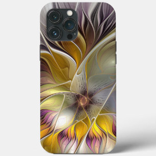 Abstrakte Fantasy-Blume Modernes Fraktal Case-Mate iPhone Hülle