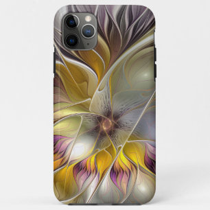 Abstrakte Fantasy-Blume Modernes Fraktal Case-Mate iPhone Hülle