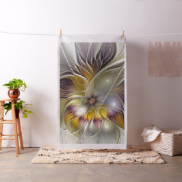 Abstrakte Fantasy-Blume Modernes Fraktal Stoff
