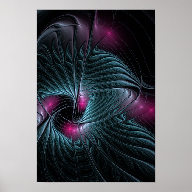 Abstrakte Fantasy Fraktal Poster (Vorne)