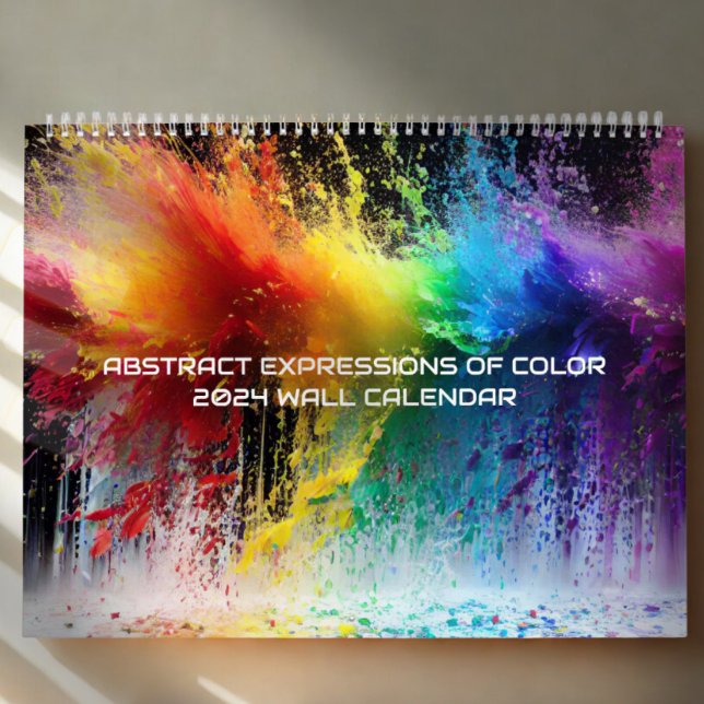 Abstrakte Farbausdrücke von Rainbow Paint Splash Kalender (Von Creator hochgeladen)