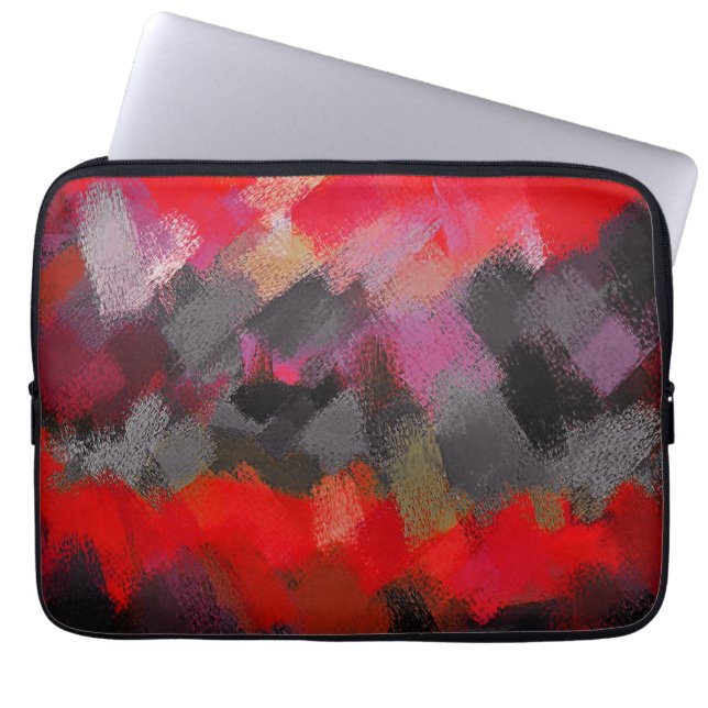 Abstrakte Farbe Art Nr. 2 Laptopschutzhülle (Vorderseite)