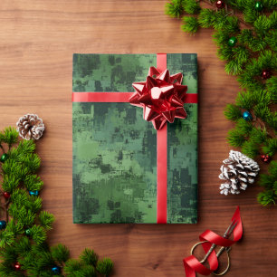Abstrakte Farbe grün Geschenkpapier