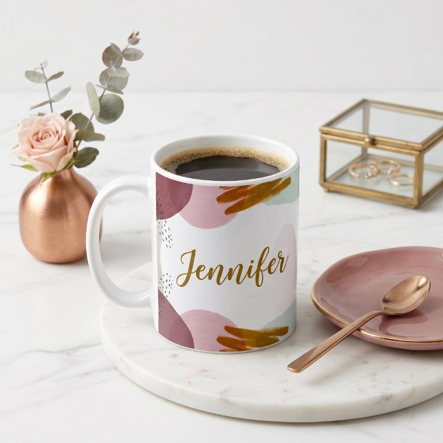 Abstrakte Farbe Kaffeetasse (Von Creator hochgeladen)