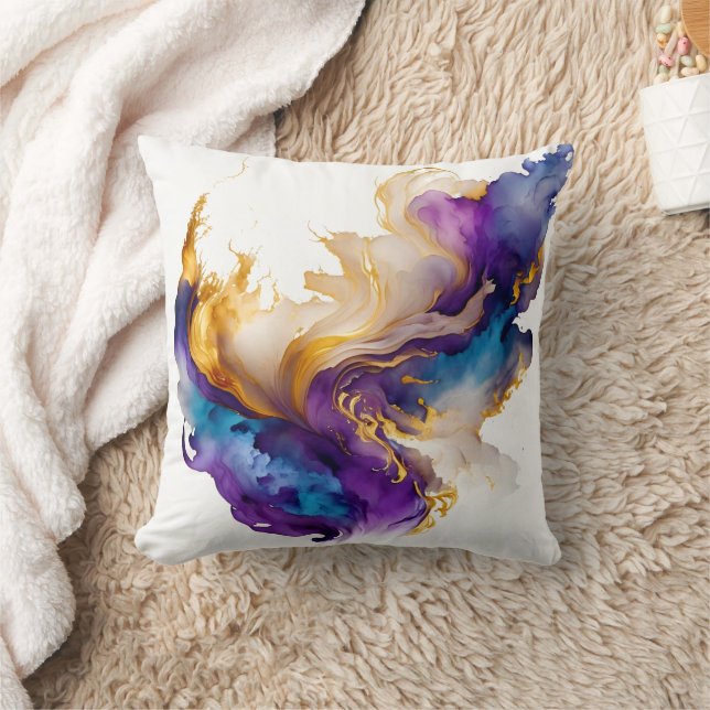 Abstrakte Farbe Kissen (Decke)