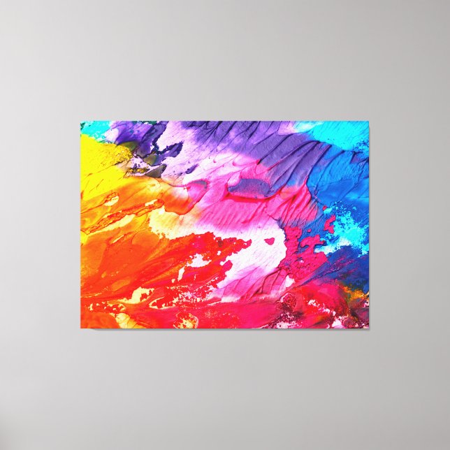 Abstrakte Farbe Leinwanddruck (Vorderseite)