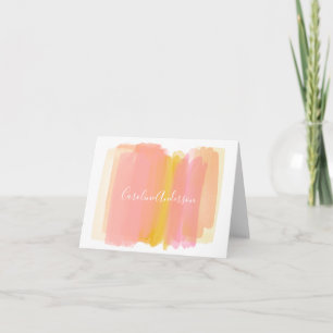 Abstrakte Farbe Rosa Kunst   Personalisierter Name