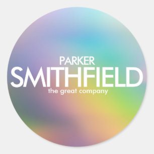 Abstrakte Farbe Runder Aufkleber