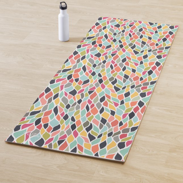 Abstrakte Farbe Trendy Yoga Übungsfläche Mat Yogamatte (Beispiel)