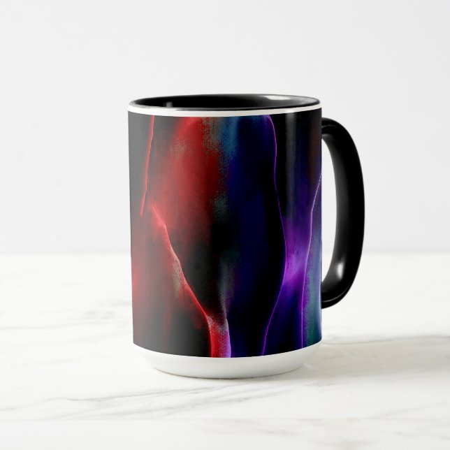 Abstrakte Farben #93 Tasse (VorderseiteRechts)