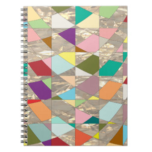 Abstrakte Farben Gold Notizblock