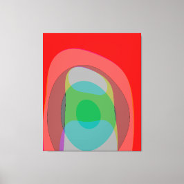 Abstrakte Farben im Rot 210 Leinwanddruck