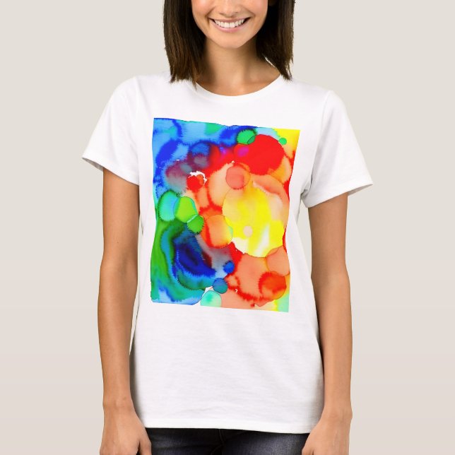 Abstrakte Farben T-Shirt (Vorderseite)