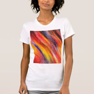 Abstrakte Farben T - Shirt Kunst, Dichtung und Mus