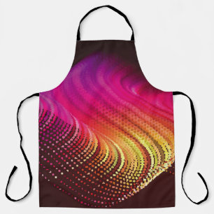 Abstrakte, farbenfrohe Digitallandschaft mit fließ Schürze