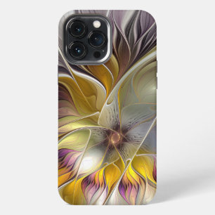 Abstrakte farbenfrohe Fantasy-Blume moderne Frakta iPhone 13 Pro Max Hülle