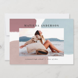 Abstrakte farbenfrohe Foto Graduierungsparty Ankündigung