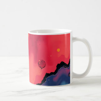 Abstrakte Farbenfrohe Kaffeetasse
