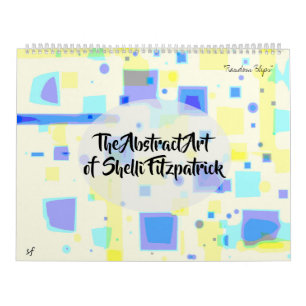 Abstrakte Farbenfrohe Kunst, Dichtung und Musik Kalender