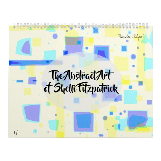 Abstrakte Farbenfrohe Kunst, Dichtung und Musik Kalender (Titelbild)