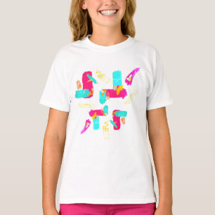 Abstrakte Farbenfrohe Kunst Positive Bilder T - Sh T-Shirt