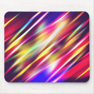 Abstrakte farbenfrohe Linien Mousepad