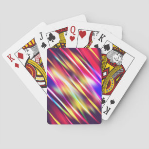 Abstrakte farbenfrohe Linien Spielkarten
