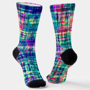 Abstrakte Farbenfrohe Moderne Gefärbte Krawatte Mu Socken
