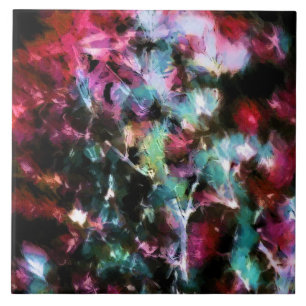 Abstrakte, farbenfrohe Muster, hell, elegant Fliese