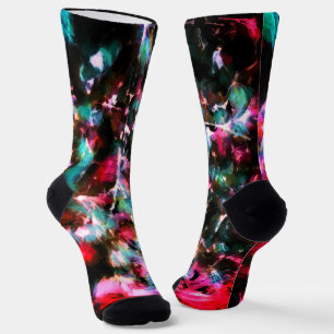 Abstrakte, farbenfrohe Muster, hell, elegant Socken