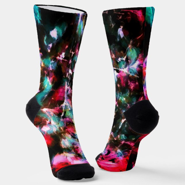 Abstrakte, farbenfrohe Muster, hell, elegant Socken (Gewinkelt)