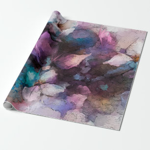 Abstrakte farbenfrohe Öl-, Acrylmalerei des Frühli Geschenkpapier
