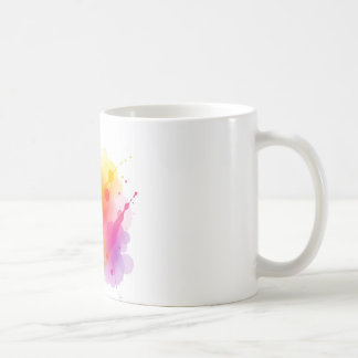 Abstrakte Farbfarbe Keramik Tasse - Künstlerisch u
